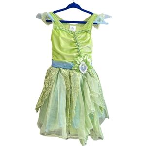 Disney Store Tinker Bell Costume Dress Child Girls Size 3T /3 Years Old Green